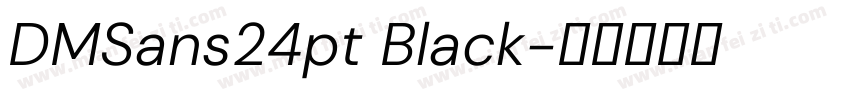 DMSans24pt Black字体转换